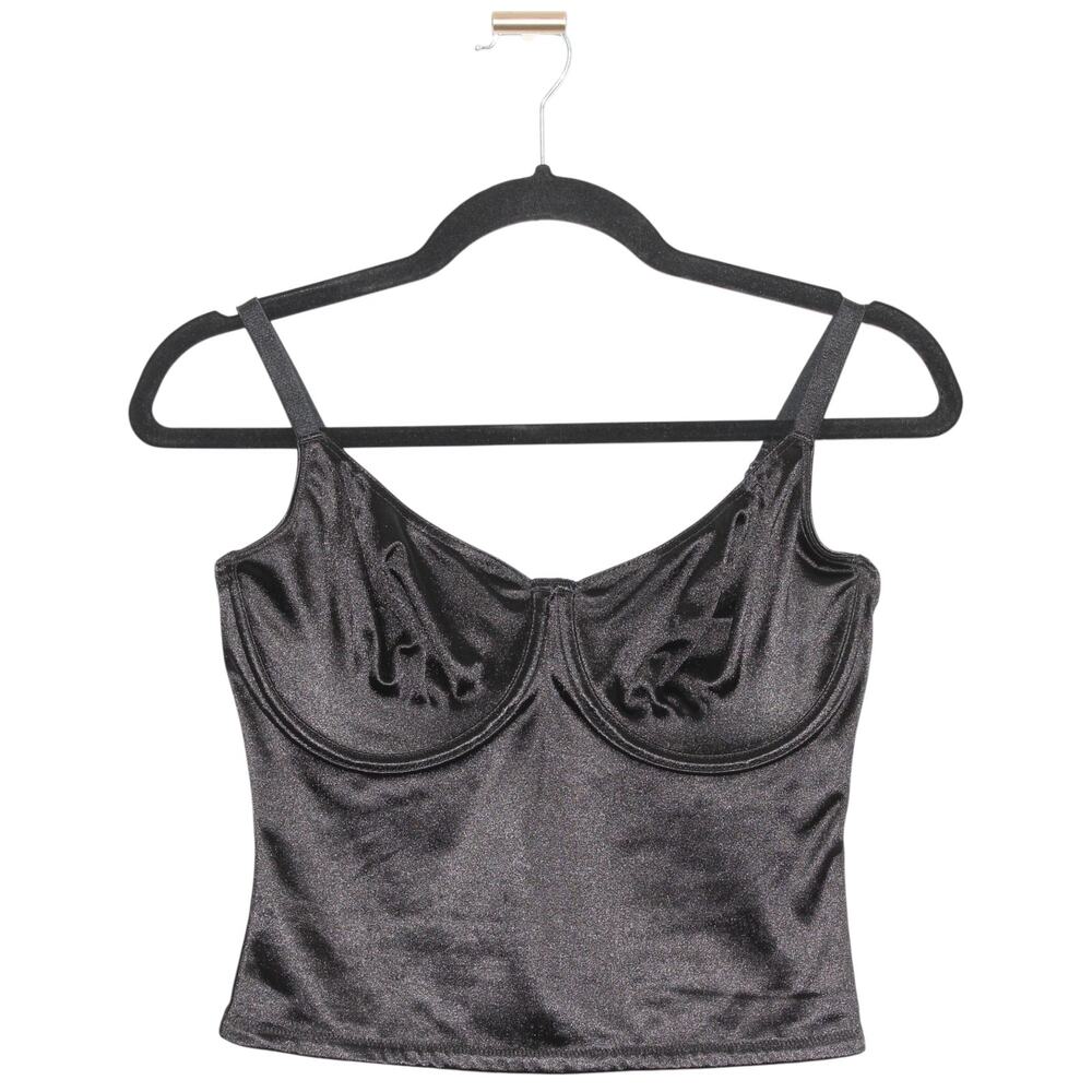 Nancy Ganz BodySlimmers Black Shapewear Tank Top Underwire 36D